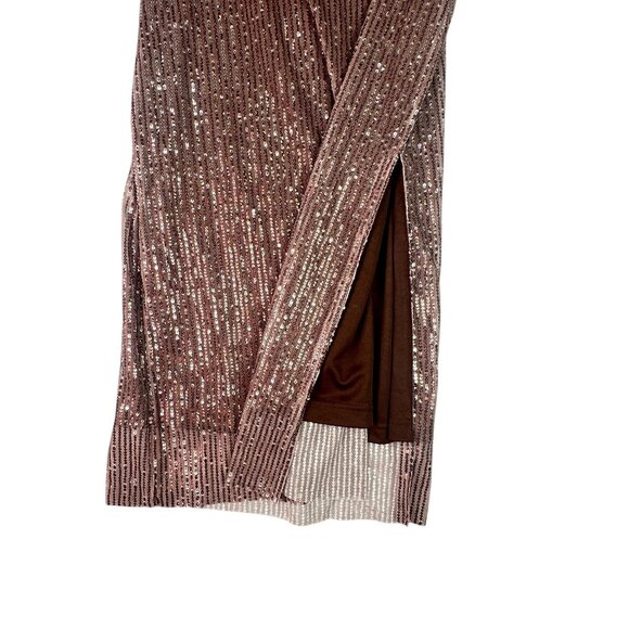 Walter Baker Crista Skirt City Sequin Mink Brown Size 4 Midi NWT MSRP $268 - Picture 7 of 14